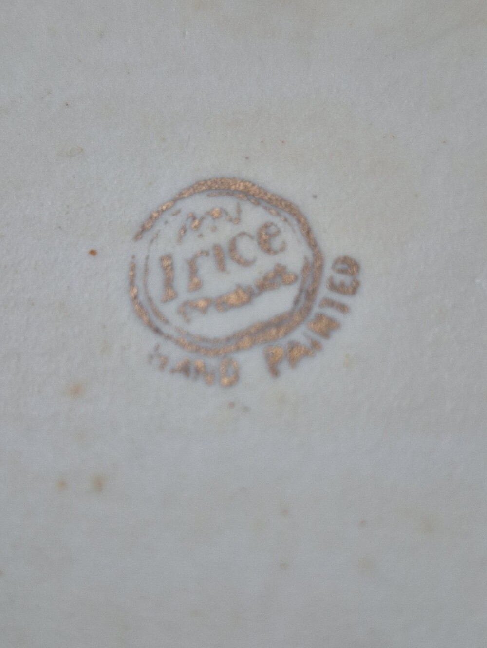 Floral I.W. Rice Company Pink Rose Gold-Accented Porcelain Dresser Tray - Picture 3 of 10